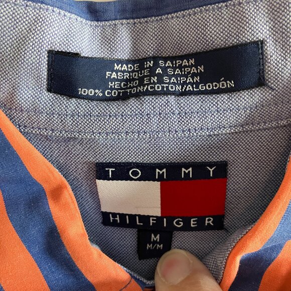 Lot of 3 Tommy Hilfiger Button Down Dress Shirts Size Medium - Picture 6 of 14
